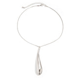 Water Drop Big Pendant Punk Style Necklace