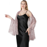 FLORAL LACE TIE DYE SHAWL BRIDAL EVENING WRAP_CWASC1092