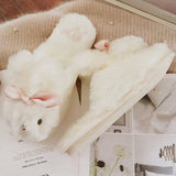 CARTOON SATIN RABBIT COTTON SLIPPERS FOR WOMEN_CWMM2947