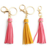 TASSEL LEATHER KEYCHAIN ACCESSORY_CWMM1284