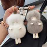CUTE PLUSH LAMB CAR KEYCHAIN BAG PENDANT GIFT_CWMM2540