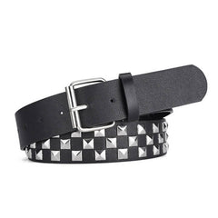 EUROPEAN AND AMERICAN SQUARE BEAD PYRAMID BELT_CWABE0364
