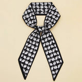 FLORAL LETTER RIBBON SCARF FOR HAIR AND BAG_CWASC0097