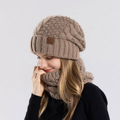 OUTDOOR COLD PROTECTION HAT AND SCARF SET_CWASC1121