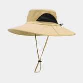 NYLON QUICK DRY WIDE BRIM SUN HAT FOR HIKING_CWAH3893