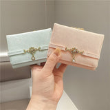 SOLID COLOR SMALL FRESH PENDANT SHORT WALLET_CWAB2565