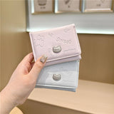 Cute Embossed Cat Candy Color Mini Wallet_Cwab06219