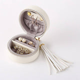 Tassel Round Zipper Earring Jewelry Box_Cwmm1681