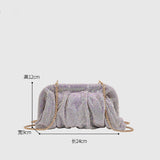 LUXURY HANDMADE RHINESTONE CLOUD CLIP EVENING BAG_CWAB3591