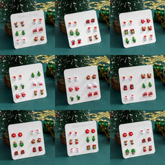CHRISTMAS NEW CREATIVE CARTOON EARRING COMBINATION_CWMM2613