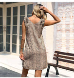V-Neck Loose Casual Slip Shift Dress