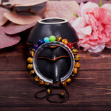 Tiger Eye Colorful Frosted Stone Bracelet_Cwasc0702
