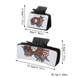 Western Animal Hair Claw Set Leather Shark Clips_Cwasc1619