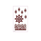REALISTIC BROWN HENNA TATTOO STICKERS WATERPROOF_CWMM8347