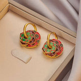Cwaje4881_Niche Retro High-End Luxury Earrings