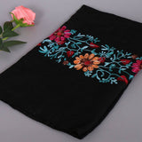 Embroidered Cotton Scarf Long Veil Shawl_Cwmm2002