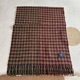 Vintage Plaid Scarf Soft Warm Winter Wrap_Cwasc2321