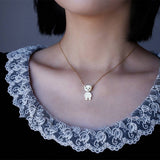 NICHE DESIGN CREATIVE BEAR NECKLACE_CWAJE2375
