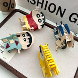 CARTOON BOY ACETATE HAIR CLAW CUTE ANIME STYLE_CWAHA5747