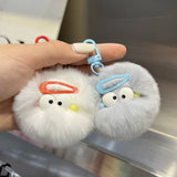 CUTE HAIRPIN SMALL FUR BALL KEYCHAIN PENDANT_CWMM2603