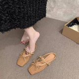 LOW HEEL MESH SANDALS WITH COVERED TOE_CWSHF0137