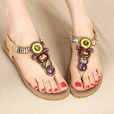 BOHEMIAN RETRO BEADED FLIPF FLOPS SANDALS_CWSHS0487