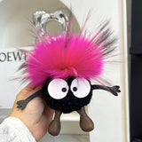 CUTE WOOL BRIQUETTES CAR KEYCHAIN BAG PENDANT_CWMM2535