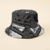 FASHION GRAFFITI WASHED SUN BUCKET HAT_CWAH1424