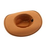 Unisex Wool Cowboy Fedora Ethnic Style Hat_Cwah04404