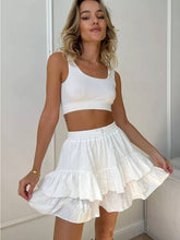 Wide-Leg Drape Versatile Casual Short Culottes