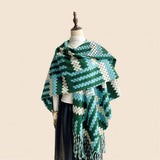 Colorful Tassel Shawl Women Long Cape Wrap_Cwocasl00087