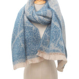Womens Floral Jacquard Shawl Scarf_Cwasc0876