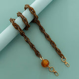 RESIN ACRYLIC LARGE LANTERN BEADS BAG CHAIN STRAP_CWMM5106