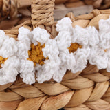 Versatile Daisy Flower Hand Woven Shoulder Bag_Cwab2114