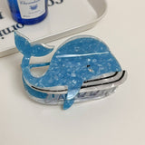 OCEAN ANIMAL ACETATE CLAW CLIP SHARK WHALE_CWAHA5703