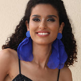 STATEMENT TASSEL EARRINGS LONG DROP INDIE DESIGN_CWMM6168