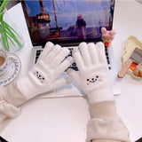 CUTE VELVET COLD PROOF TOUCH SCREEN CYCLING GLOVES_CWAG0181