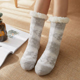 CHRISTMAS DEER PLUSH INDOOR SLIPPERS_CWMS0724