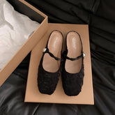 SILVER OPEN TOE SLIP ON FLAT SANDALS FOR WOMEN_CWSHF0064