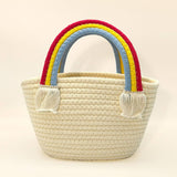 RAINBOW CLOUD HANDBAG WOVEN BAG_CWAB1887