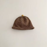 CHILDRENS STYLISH CUTE COLORED BALL KNITTED HAT_CWAH2933