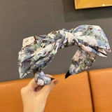 PASTORAL STYLE SMALL FLORAL KNOTTED WIDE HEADBAND_CWAHA1701