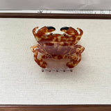CRAB ACETATE HAIR CLAW CUTE MEDIUM DUCKBILL CLIP_CWAHA5773