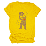FUNNY BEAR SHORT SLEEVE T SHIRT FOR HER_CWTTS1505