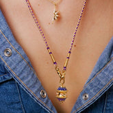 CREATIVE DOPAMINE TWIST IRREGULAR NECKLACE_CWMM3892