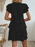Temperament Loose Round Neck Flying Sleeve Dress