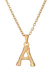 FASHION SIMPLE ALPHABET PENDANT NECKLACE_CWAJE230