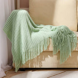 KNITTED SOFT WARM SOFA BLANKET BED END BLANKET_CWMM0200