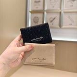 Gradient Velvet Mini Trifold Wallet With Letters_Cwab06233