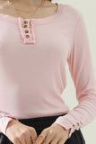 Women Fashion Long Sleeved Knit Shirt_Cwttl1458